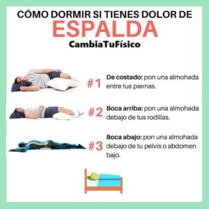 ¿Cómo dormir si tienes dolor de espalda?