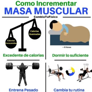 ¿Cómo incrementar masa muscular?