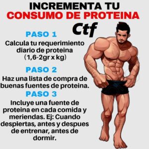 Incrementa tu consumo de proteína