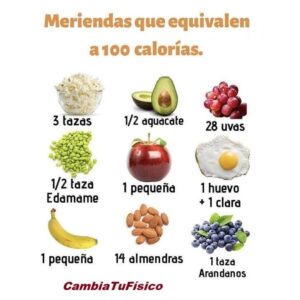 Meriendas que equivalen a 100 calorías