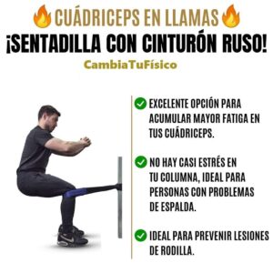 Sentadilla con cinturón ruso