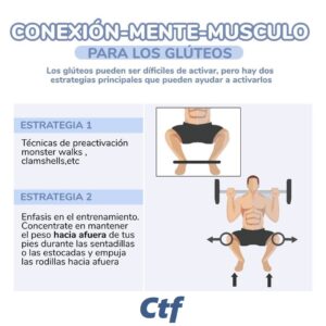 Conexión mente musculo para los glúteos